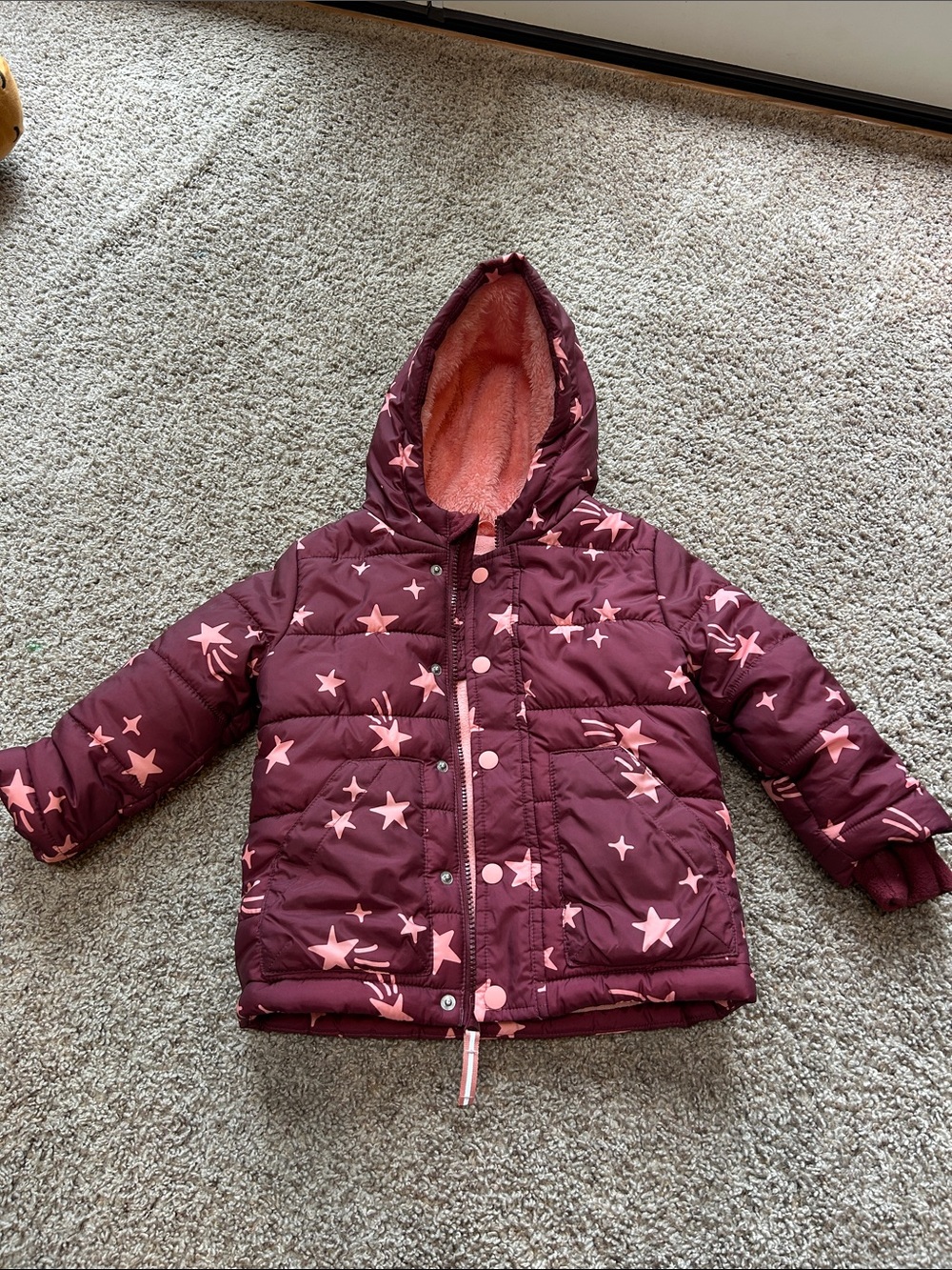 Toddler winter puffer coat